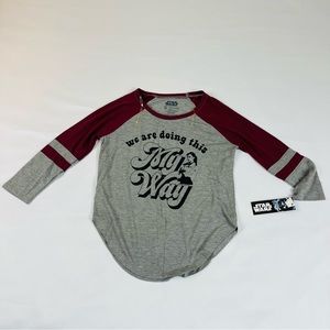 Star Wars Women's 3/4 Sleeve T-Shirt We Are doing This My Way  Size: XS